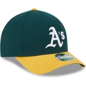 cappellino-snapback-9forty-m-crown-player-replica-degli-oakland-athletics-mlb-di-new-era-verde-e-giallo-con-visiera-curva
