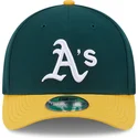 cappellino-snapback-9forty-m-crown-player-replica-degli-oakland-athletics-mlb-di-new-era-verde-e-giallo-con-visiera-curva