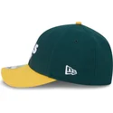 cappellino-snapback-9forty-m-crown-player-replica-degli-oakland-athletics-mlb-di-new-era-verde-e-giallo-con-visiera-curva