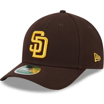 Cappellino curvo marrone snapback 9FORTY M-Crown Player Replica dei San Diego Padres MLB di New Era