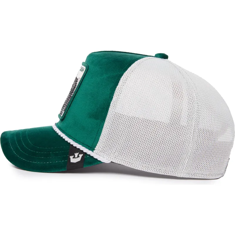 zielono-biala-czapka-trucker-z-krowa-cash-emerald-cow-the-farm-jewel-tones-od-goorin-bros
