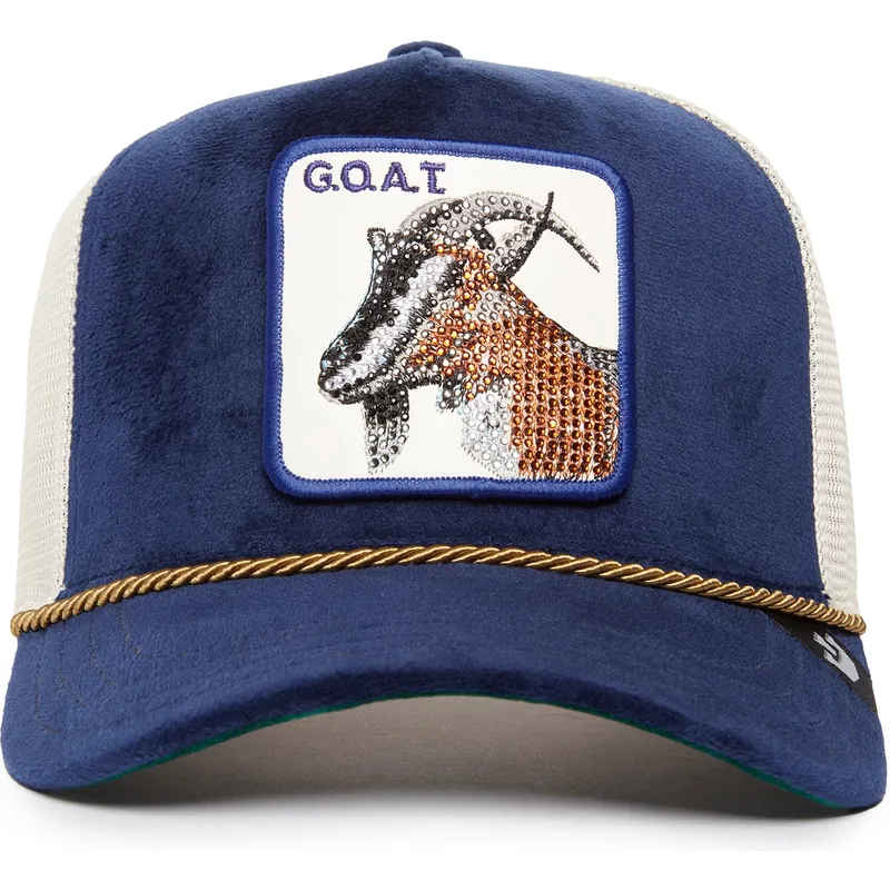 goorin-bros-bla-och-vit-truckerkeps-sapphire-goat-the-farm-jewel-tones