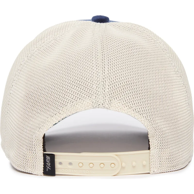 goorin-bros-bla-och-vit-truckerkeps-sapphire-goat-the-farm-jewel-tones