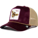 casquette-trucker-violette-abeille-amethyst-queen-the-farm-jewel-tones-goorin-bros