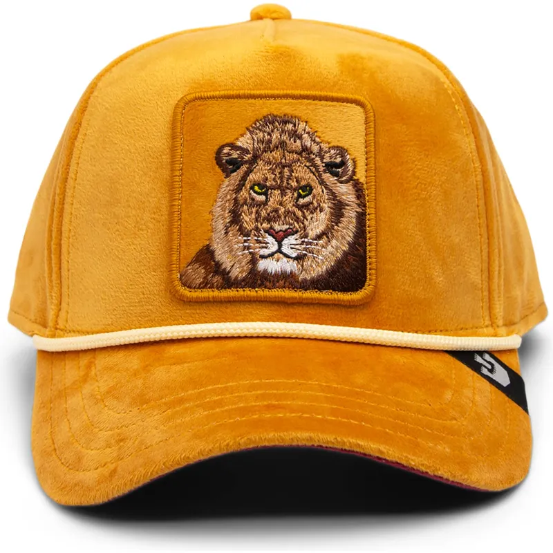 cappellino-visiera-curva-giallo-snapback-leone-lion-royalty-the-farm-di-goorin-bros
