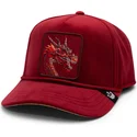 cappello-snapback-con-visiera-curva-rosso-dragone-dragon-royalty-the-farm-di-goorin-bros
