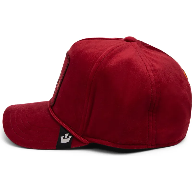 rote-gebogene-snapback-kappe-drache-dragon-royalty-the-farm-von-goorin-bros rote-gebogene-snapback-kappe-drache-dragon-royalty-the-farm-von-goorin-bros