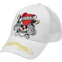 casquette-trucker-blanche-love-kills-slowly-ed-hardy