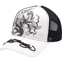 casquette-trucker-blanche-et-noire-mono-giant-dragon-ed-hardy