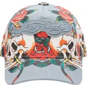 cappellino-curvo-blu-regolabile-skull-rose-denim-di-ed-hardy