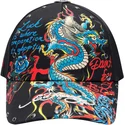 berretto-curvo-nero-regolabile-blue-dragon-di-ed-hardy