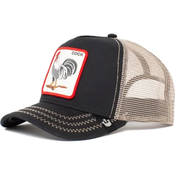 sort-trucker-kasket-hane-rooster-fra-goorin-bros