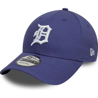 9FORTY League Essential verstellbare violette Kappe der Detroit Tigers MLB von New Era