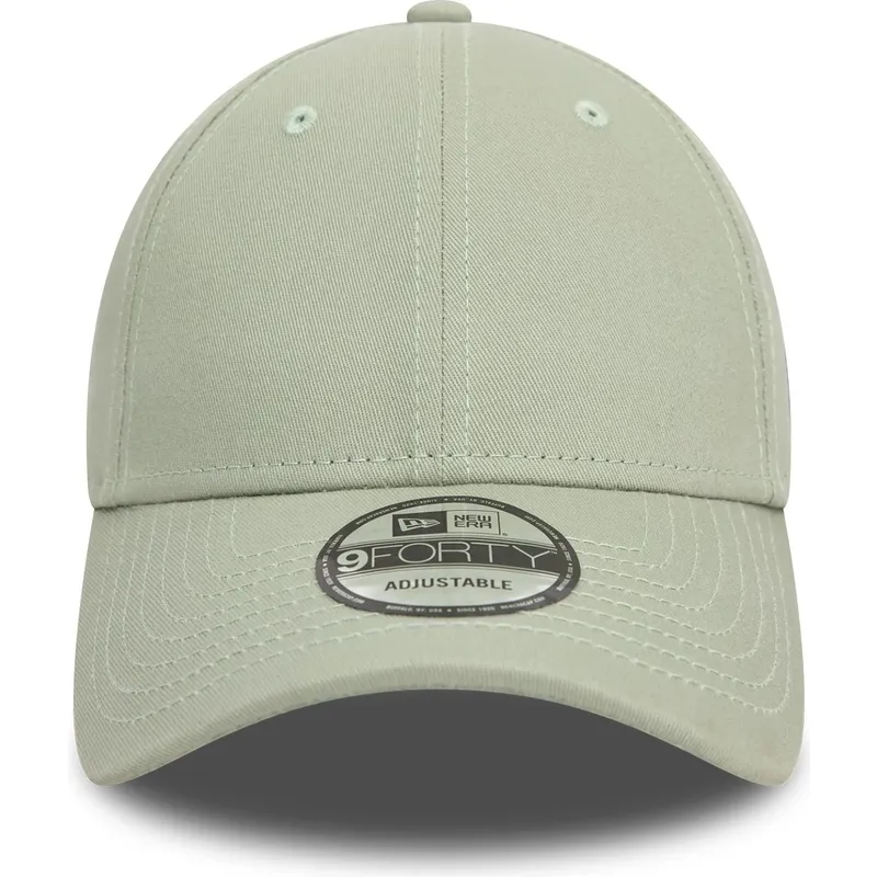 gorra-curva-verde-claro-ajustable-9forty-essential-de-new-era