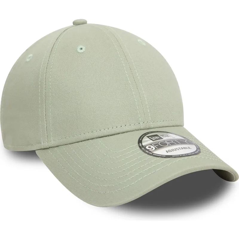 gorra-curva-verde-claro-ajustable-9forty-essential-de-new-era