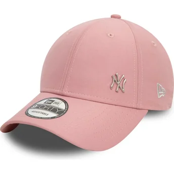 Gorra curva rosa ajustable 9FORTY Flawless de New York Yankees MLB de New Era