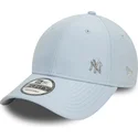 cappellino-visiera-curva-azzurro-regolabile-9forty-flawless-di-new-york-yankees-mlb-di-new-era