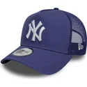 trucker-cap-violett-9forty-a-frame-league-essential-der-new-york-yankees-mlb-von-new-era
