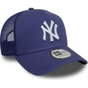 trucker-cap-violett-9forty-a-frame-league-essential-der-new-york-yankees-mlb-von-new-era