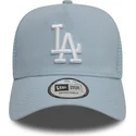 casquette-trucker-bleue-claire-9forty-a-frame-league-essential-los-angeles-dodgers-mlb-new-era