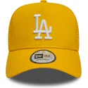 cappellino-trucker-giallo-9forty-a-frame-league-essential-dei-los-angeles-dodgers-mlb-di-new-era