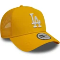 cappellino-trucker-giallo-9forty-a-frame-league-essential-dei-los-angeles-dodgers-mlb-di-new-era