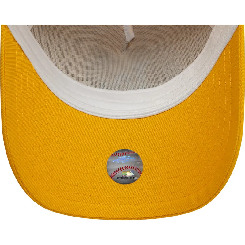 cappellino-trucker-giallo-9forty-a-frame-league-essential-dei-los-angeles-dodgers-mlb-di-new-era