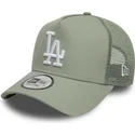 cappellino-trucker-verde-chiaro-9forty-a-frame-league-essential-dei-los-angeles-dodgers-mlb-di-new-era
