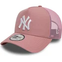 rosa-9forty-a-frame-league-essential-trucker-cap-der-new-york-yankees-mlb-von-new-era
