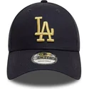 cappellino-curvo-blu-navy-regolabile-con-logo-dorato-9forty-metallic-dei-los-angeles-dodgers-mlb-di-new-era