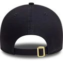 cappellino-curvo-blu-marino-regolabile-con-logo-dorato-9forty-metallic-di-new-york-yankees-mlb-di-new-era