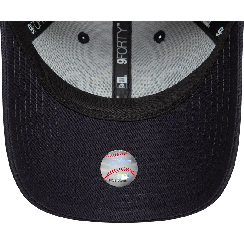 cappellino-curvo-blu-marino-regolabile-con-logo-dorato-9forty-metallic-di-new-york-yankees-mlb-di-new-era