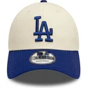 gorra-curva-beige-y-azul-ajustable-9forty-colour-block-de-los-angeles-dodgers-mlb-de-new-era