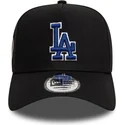 cappellino-curvo-nero-snapback-con-logo-blu-9forty-a-frame-world-series-patch-dei-los-angeles-dodgers-mlb-di-new-era