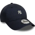 cappellino-curvo-blu-marino-regolabile-9forty-seersucker-dei-new-york-yankees-mlb-di-new-era
