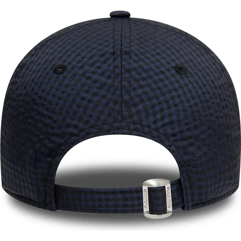 marineblaue-verstellbare-curved-cap-9forty-seersucker-der-new-york-yankees-mlb-von-new-era