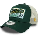 grune-trucker-kappe-9forty-a-frame-patch-der-oakland-athletics-mlb-von-new-era