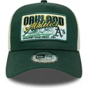 cappellino-trucker-verde-9forty-a-frame-patch-di-oakland-athletics-mlb-di-new-era