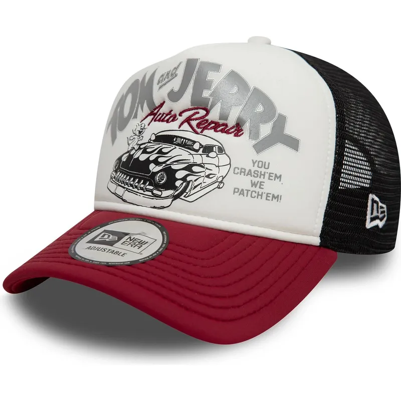 mehrfarbige-trucker-kappe-9forty-a-frame-tom-und-jerry-looney-tunes-von-new-era