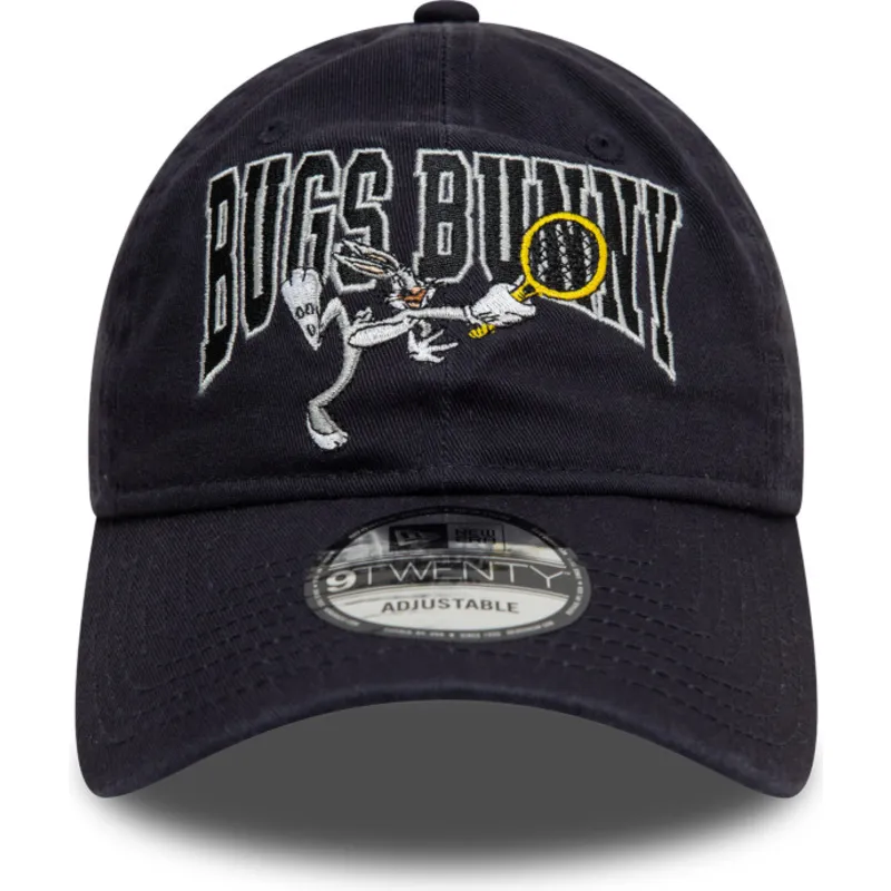 cappellino-curva-blu-marino-regolabile-9twenty-washed-di-bugs-bunny-looney-tunes-di-new-era