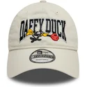 new-era-curved-brim-daffy-duck-9twenty-washed-looney-tunes-beige-adjustable-cap