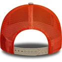 cappellino-trucker-beige-e-arancione-9forty-a-frame-summer-patch-di-taste-the-sunshine-di-new-era