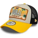 gorra-trucker-beige-y-amarilla-9forty-a-frame-license-plate-de-dubai-ciudades-y-playas-de-new-era