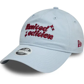 Jasnoniebieska regulowana czapka z zakrzywionym daszkiem dla kobiet 9TWENTY Limited Edition New Era