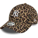 cappellino-curvo-leopardato-regolabile-da-donna-9forty-dei-new-york-yankees-mlb-di-new-era