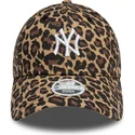 cappellino-curvo-leopardato-regolabile-da-donna-9forty-new-york-yankees-mlb-di-new-era
