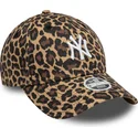cappello-curvo-leopardo-regolabile-da-donna-9forty-dei-new-york-yankees-mlb-di-new-era