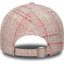 cappellino-curvo-rosa-regolabile-da-donna-con-logo-rosa-9forty-tweed-dei-new-york-yankees-mlb-di-new-era