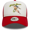 cappellino-trucker-bianco-e-rosso-per-bambino-9forty-a-frame-di-wonder-woman-dc-comics-di-new-era