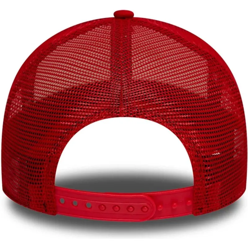 weiss-rote-9forty-a-frame-trucker-cap-fur-kinder-von-wonder-woman-dc-comics-von-new-era